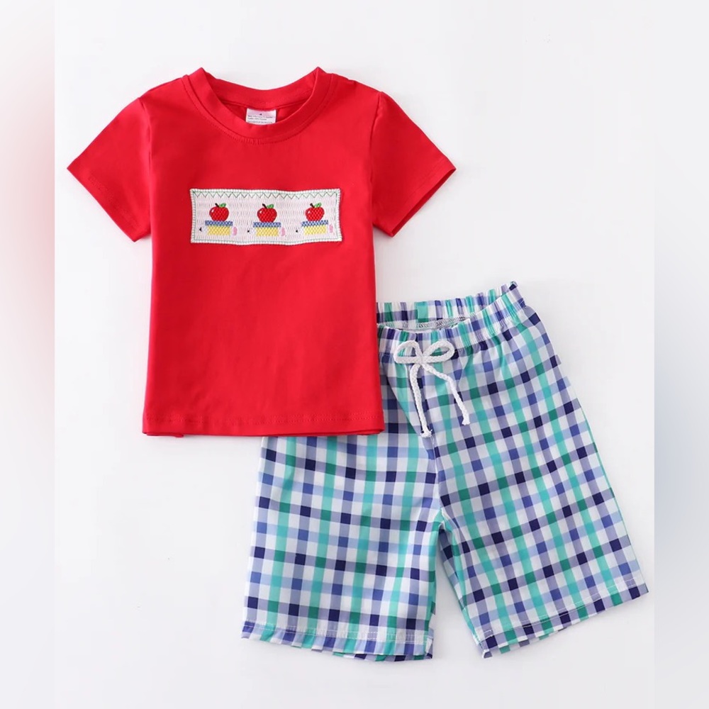 Boys Back To School Short Set
